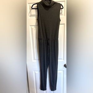 Zara Grey jumper with tie waist and zipper back